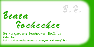 beata hochecker business card